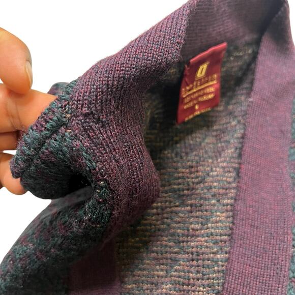 Vintage Nordstrom 100% Merino Wool Cardigan Sweater Made in Uruguay Medium Retro - Picture 5 of 13